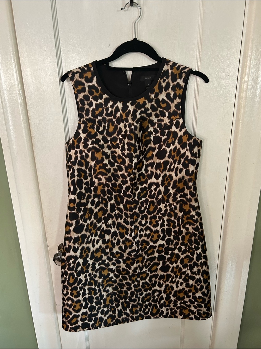 J. Crew Leopard Print Sleeveless Mini Dress - Brown/Black/Cream